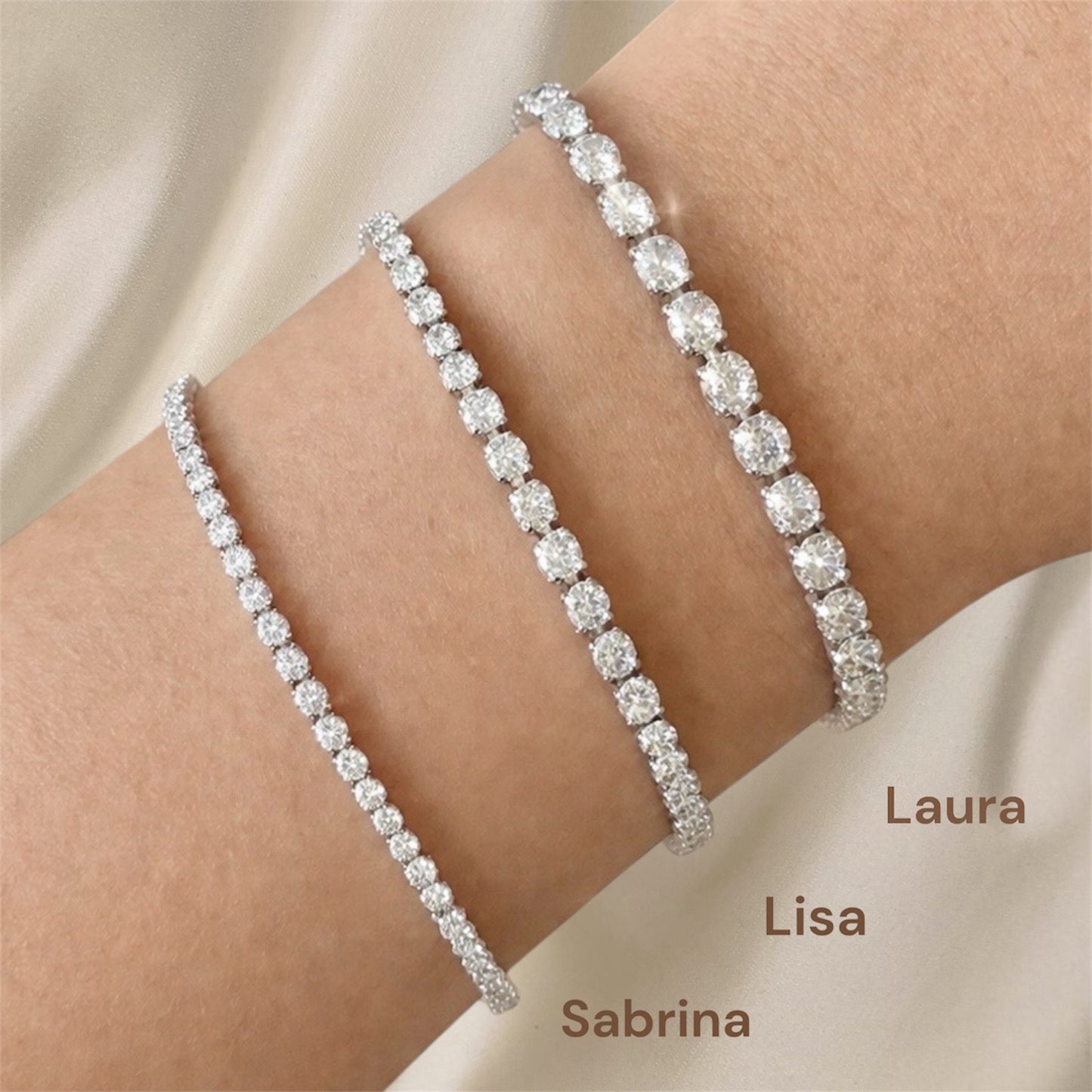 Laura Tennis Bracelet
